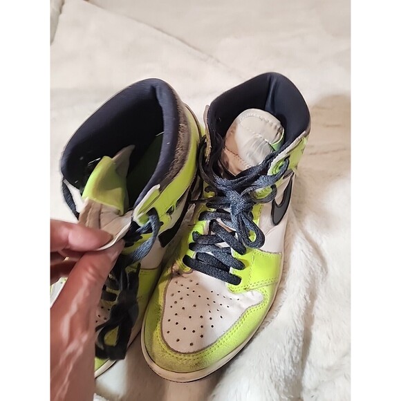 Nike Air Jordan Mens Shoes Sneakers Jordan 1 High Og Visionaries‎ Volt US Size 7
